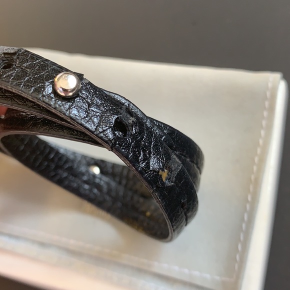Dior beauty black leather wrap around bracelet - Picture 7 of 8